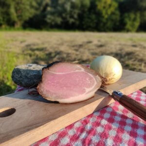 Fein geräucherter Schinkenspeck